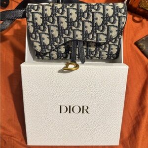 Dior Blue and Cream Women's Belt Bag